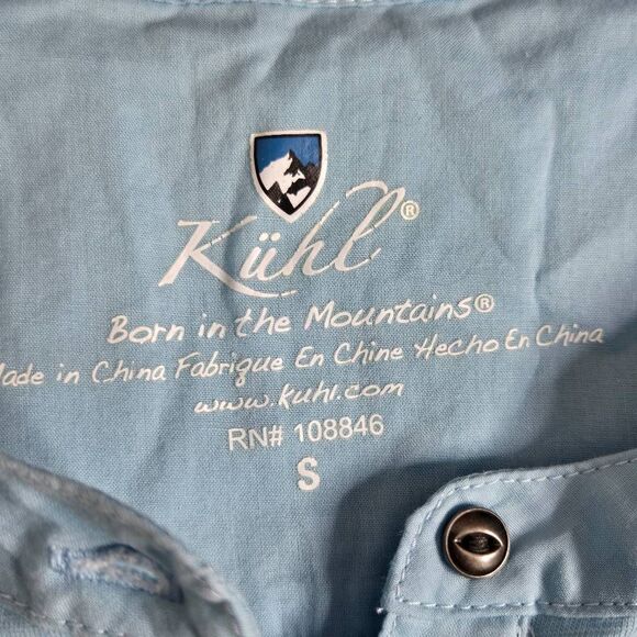 Kuhl Shirt Womens Size Small Blue Henley Cotton Basic Casual Outdoor - Picture 4 of 4